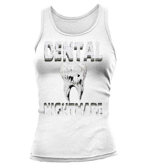 Funny Vintage style tooth as dental nightmare Tank top Woman