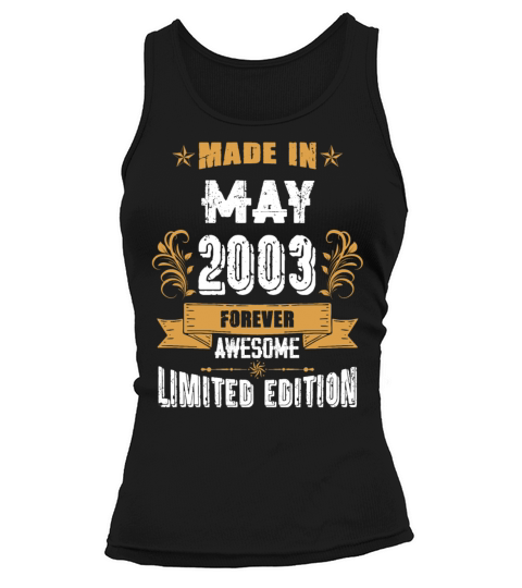 May 2003 Vintage Birthday Present Tank top Woman