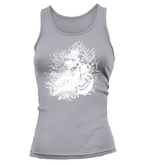 Motorcyclist Road-trip Splash Biker Style Tank top Woman