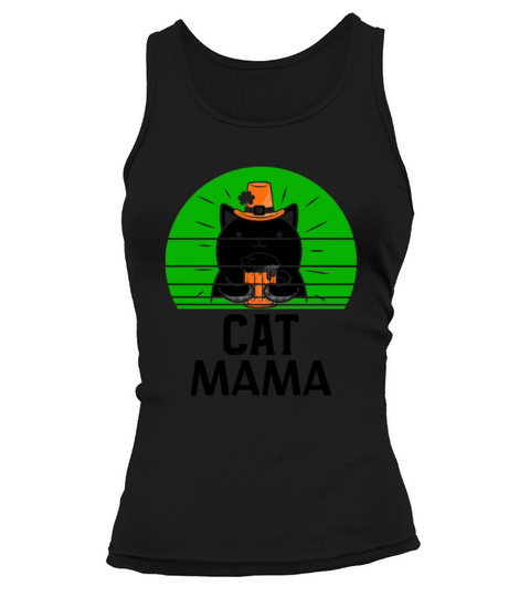 Vintage 80s Style Cat Mom T-Shirt for Women Retro Tank top Woman