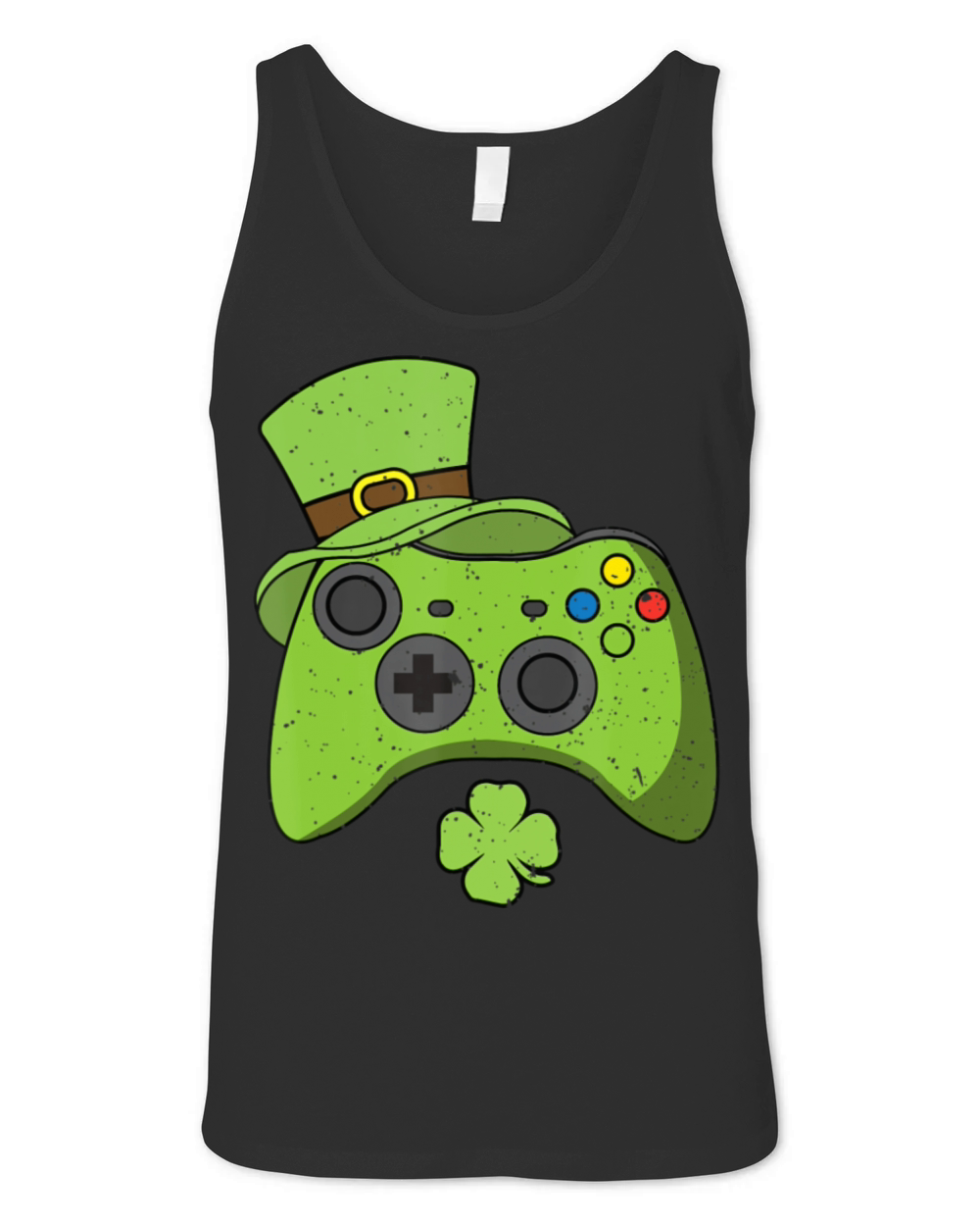 Fun Video Game Console st Patricks Day Kids Gamers Unisex Jersey Tank