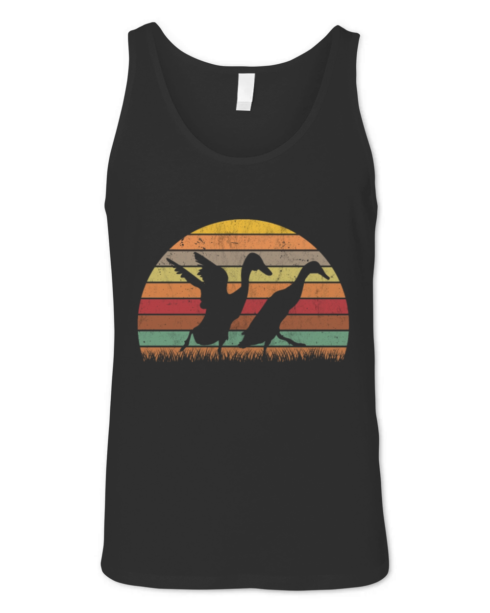 Indian Runner Duck Retro Bottle Vintage Unisex Jersey Tank