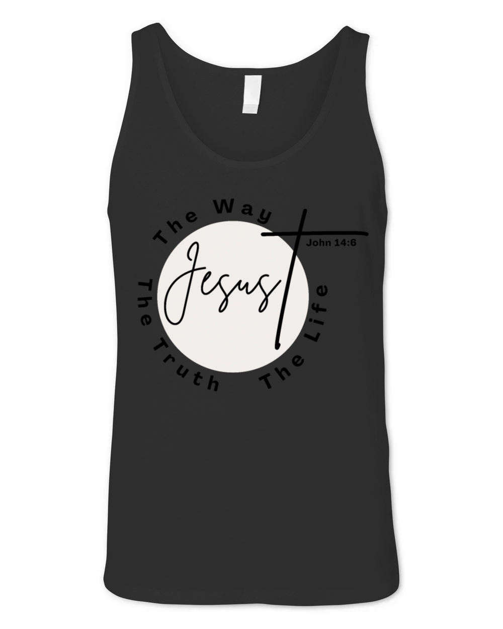 Jesus The Way The Truth The Life Christian Unisex Jersey Tank