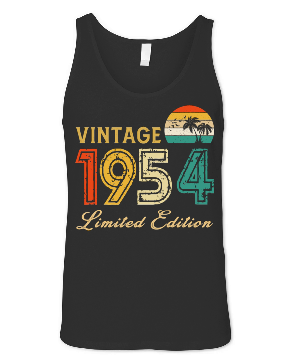Vintage 1954 Limited Edition Made In 1954 Birthday Unisex Jersey Tank