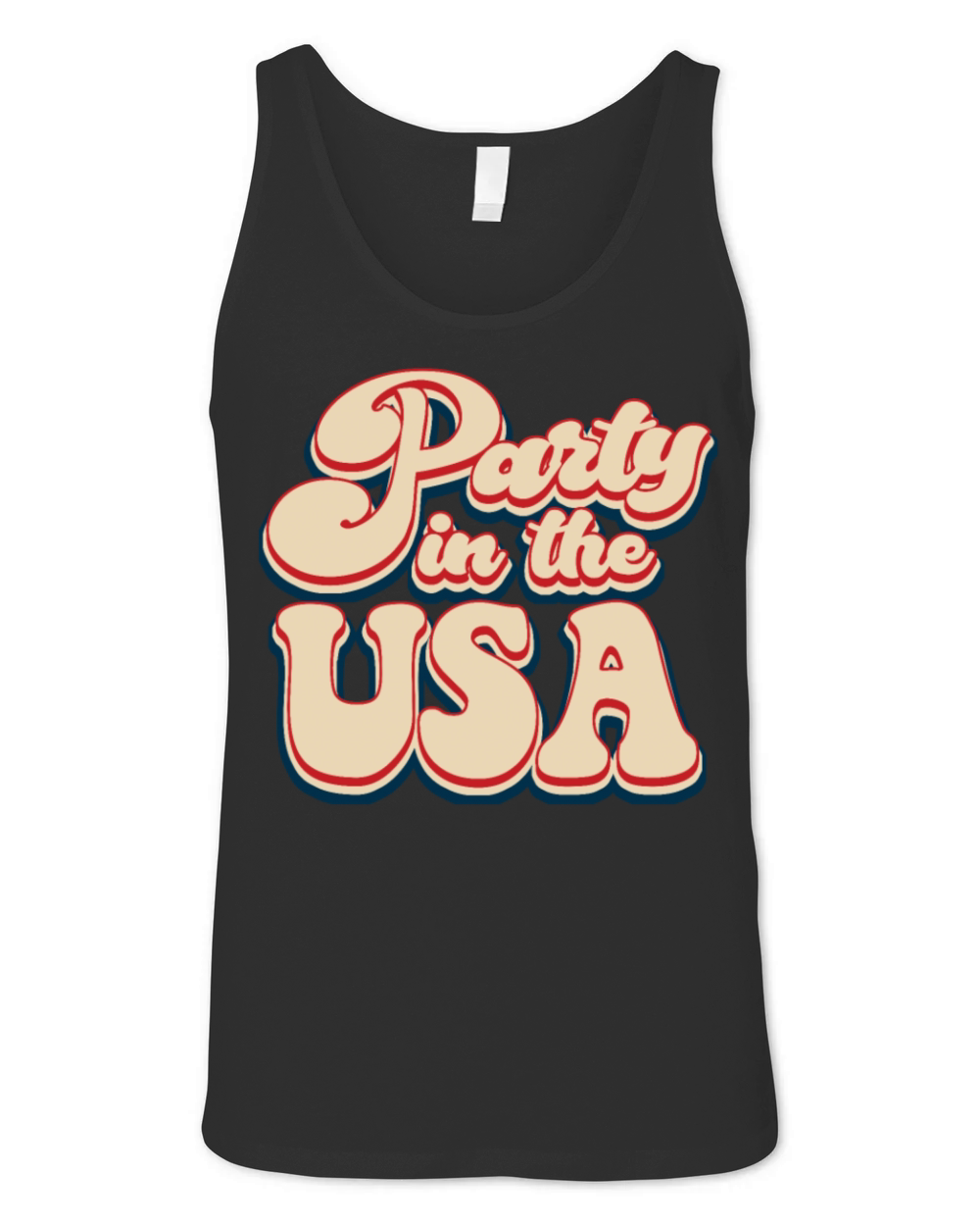 Vintage Classic Party in the USA 4th of July Unisex Jersey Tank