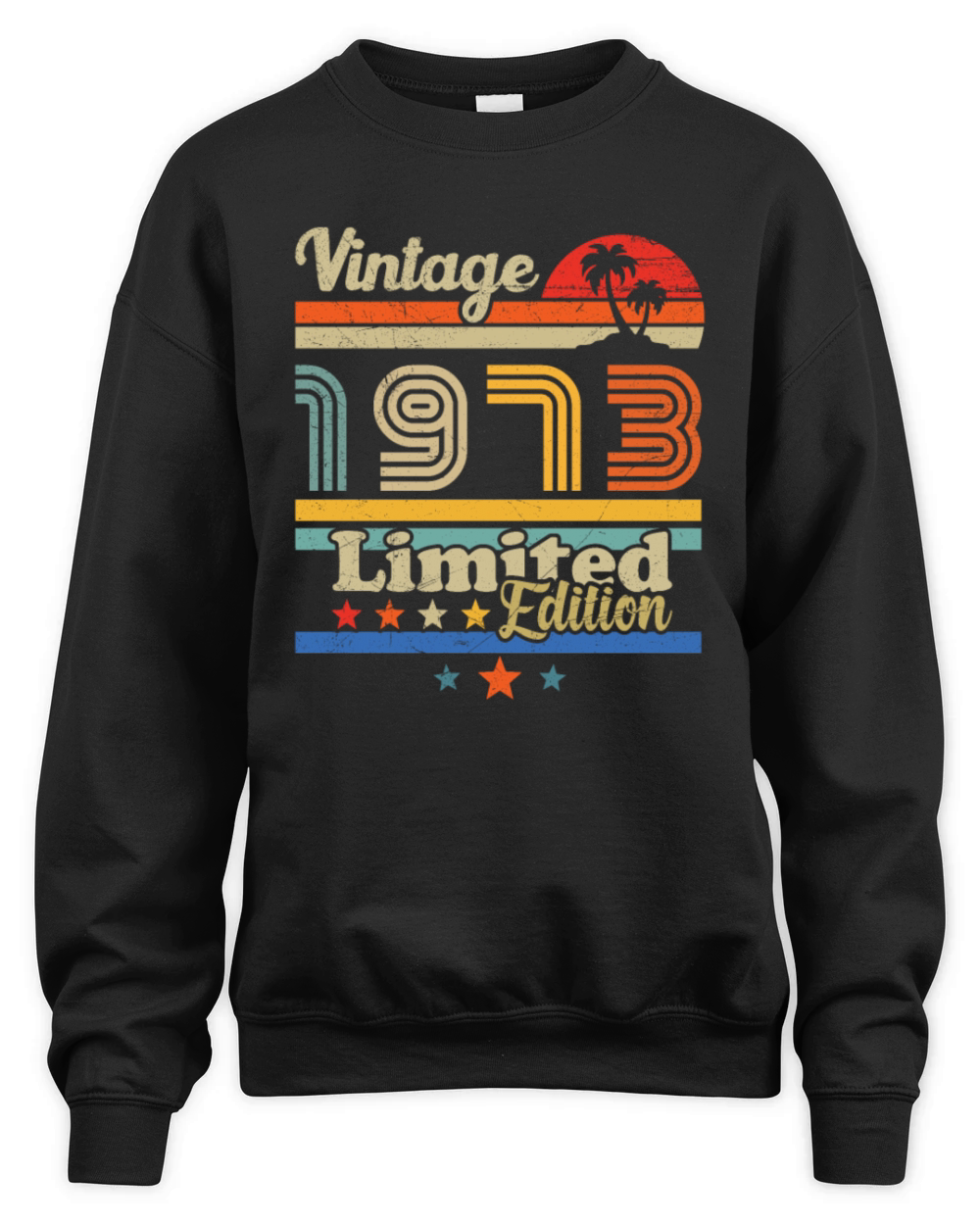 50th birthday december 1973 vintage 1973 Unisex Premium Crewneck Sweatshirt