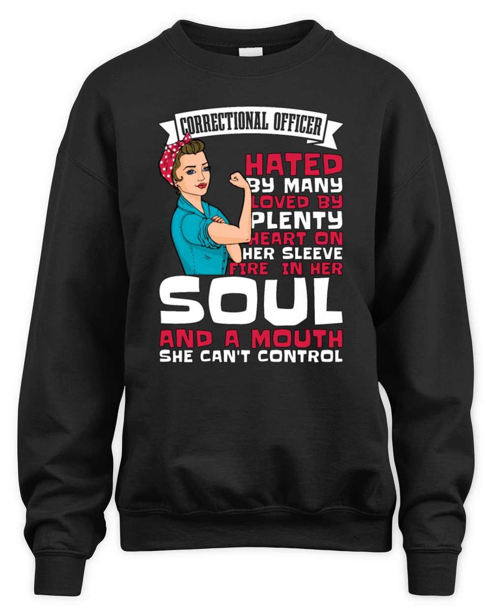 Correctional Officer Hated By Many Prison Guard Unisex Premium Crewneck Sweatshirt