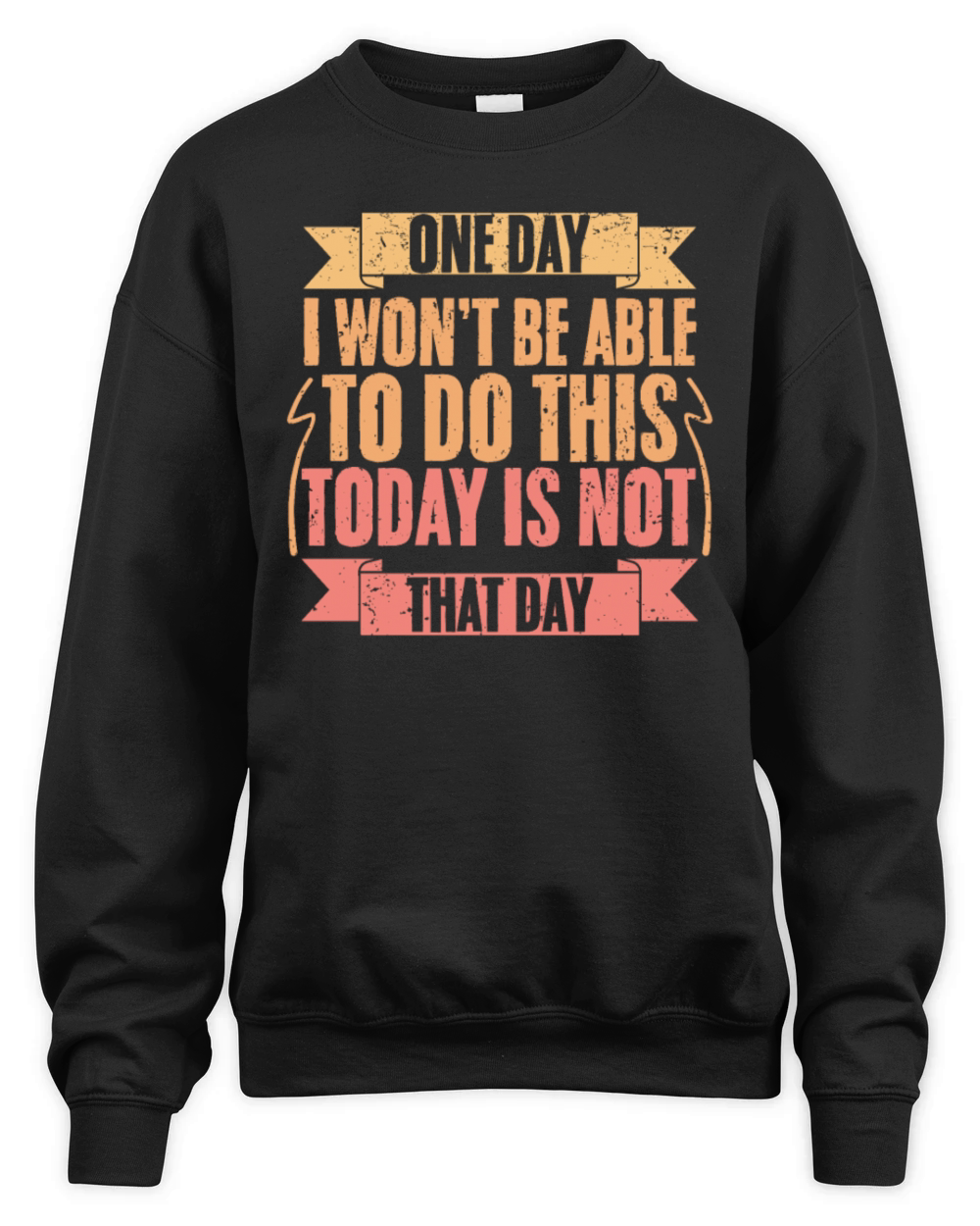 Vintage Today Is Not That Day For Trail Running Unisex Premium Crewneck Sweatshirt