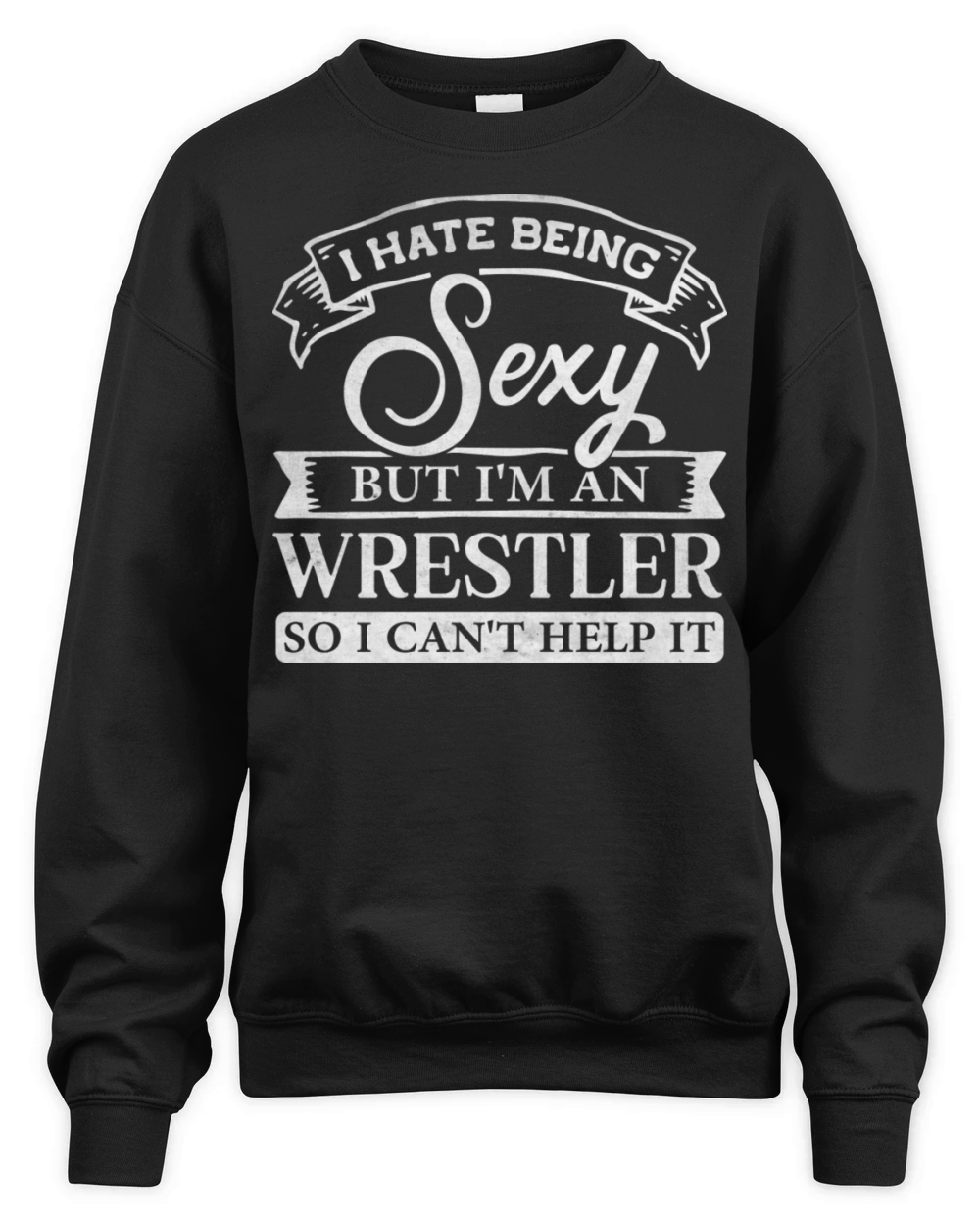 Vintage Wrestling With A Funny Quote Sayings Unisex Premium Crewneck Sweatshirt