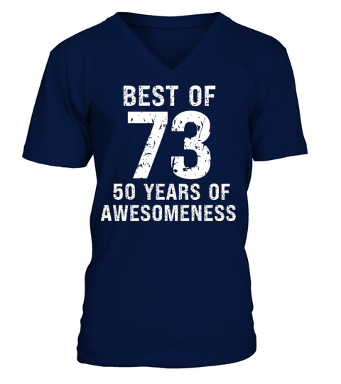 Best of 1973 vintage birthday 50th birthday V-Neck T-shirt