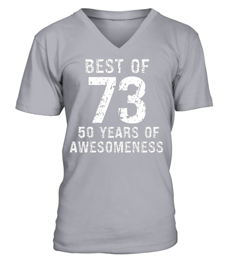 Best of 1973 vintage birthday 50th birthday V-Neck T-shirt