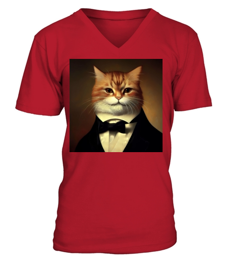 Boost Your Style with Unique Cat Jackets from Our V-Neck T-shirt
