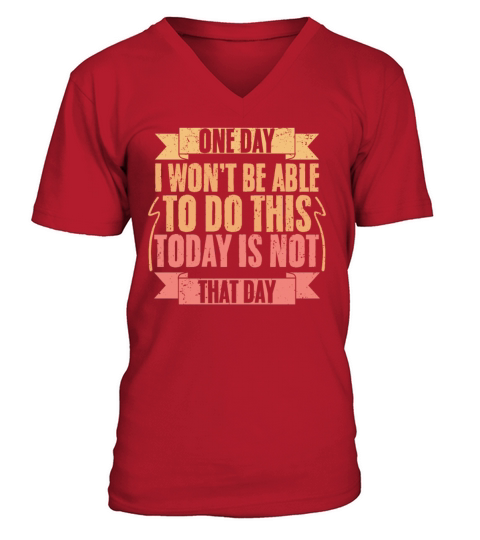 Vintage Today Is Not That Day For Trail Running V-Neck T-shirt