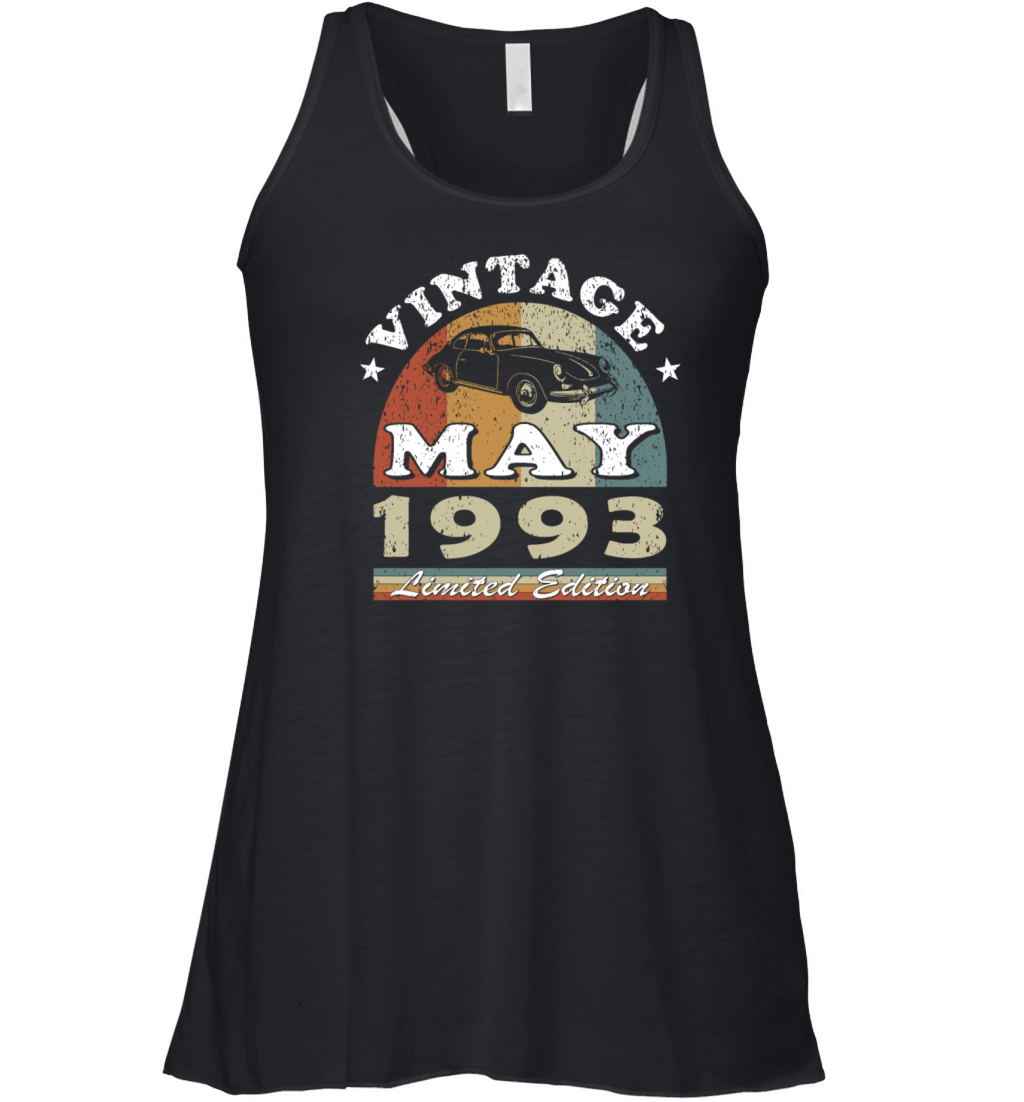 30th birthday vintage may 1993 vintage 1993 Women's Flowy Tank Top