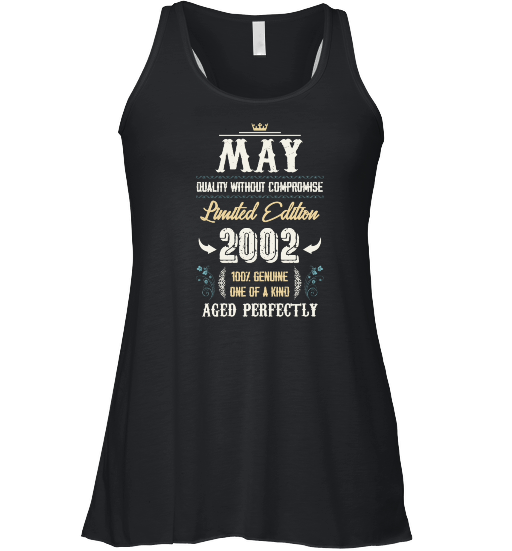 May 2002 Vintage Birthday Present Women's Flowy Tank Top