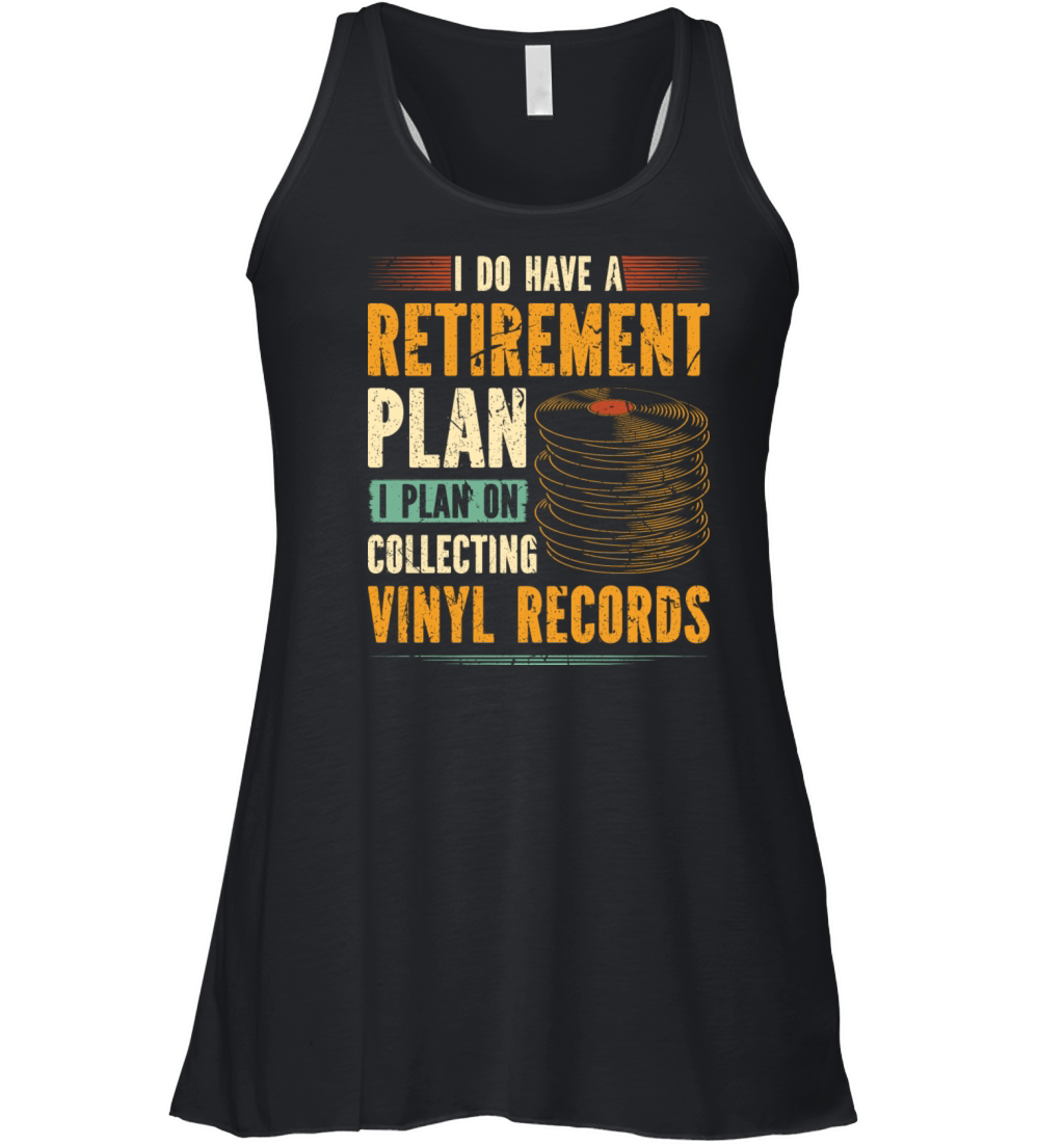 Retirement Collect Vinyl Record Vintage Vinyls LP Women's Flowy Tank Top