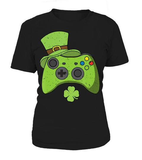 Fun Video Game Console st Patricks Day Kids Gamers Women's T-Shirt