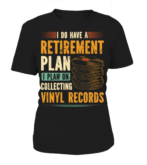 Retirement Collect Vinyl Record Vintage Vinyls LP Women's T-Shirt