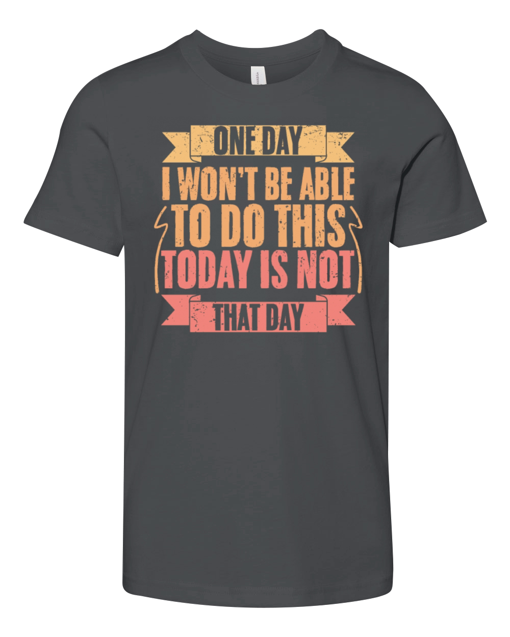 Vintage Today Is Not That Day For Trail Running Youth Unisex Jersey Tee