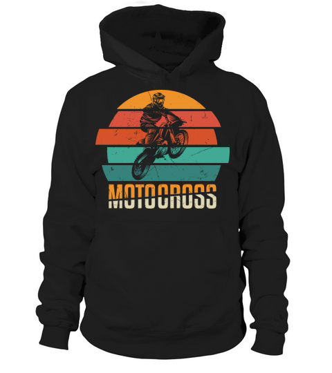 Motocross Stunt Vintage Distressed Hoodie Unisex
