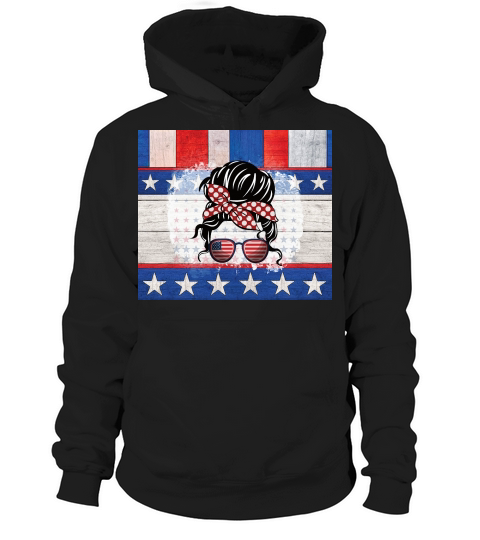 Patriotic Mom Tumble Wrap Hoodie Unisex