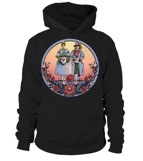 Sorbian wendish folklore - couple Hoodie Unisex