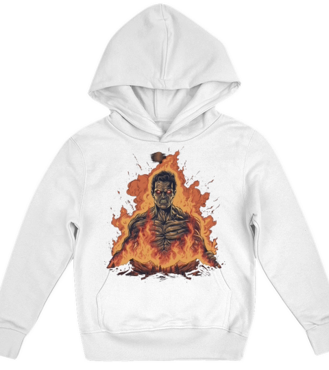 Monster Burning Epic from the Movie Evil Dead Kids Hoodie