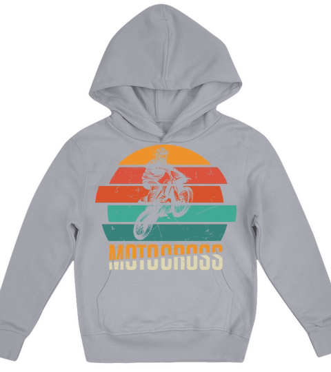 Motocross Stunt Vintage Distressed Kids Hoodie