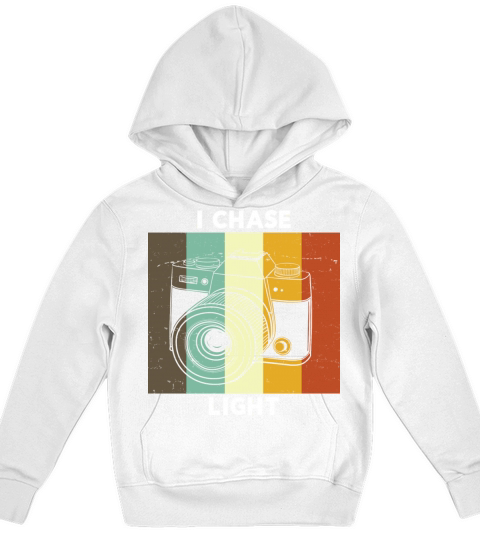 Vintage Camera I Chase Light Retro Color Kids Hoodie