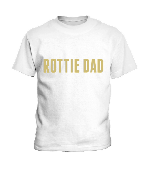 Rottie Dad Rottweiler Dog Vintage Retro Sunset Bea Kids T-Shirt