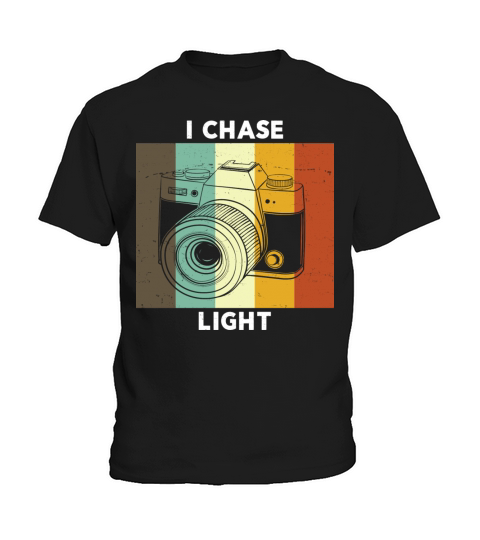Vintage Camera I Chase Light Retro Color Kids T-Shirt