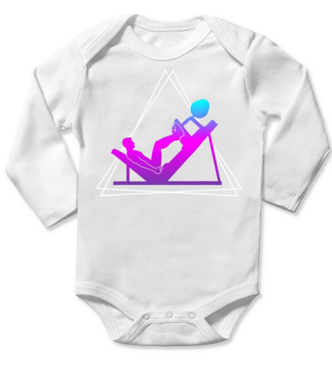 Bodybuilding Strength Training Leg Press Long Sleeve Baby One-Piece