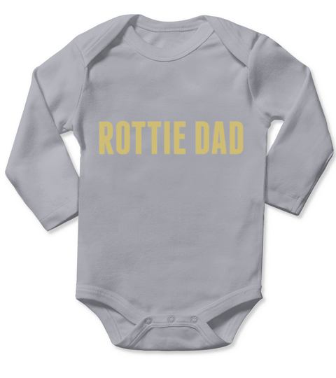 Rottie Dad Rottweiler Dog Vintage Retro Sunset Bea Long Sleeve Baby One-Piece