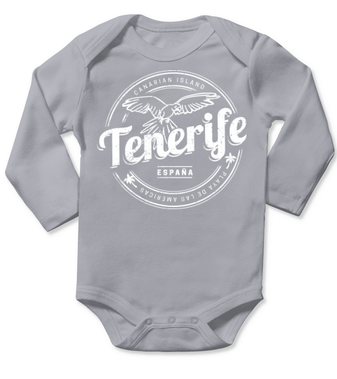 Tenerife and Parrot Canary Islands Spain Vintage Long Sleeve Baby One-Piece