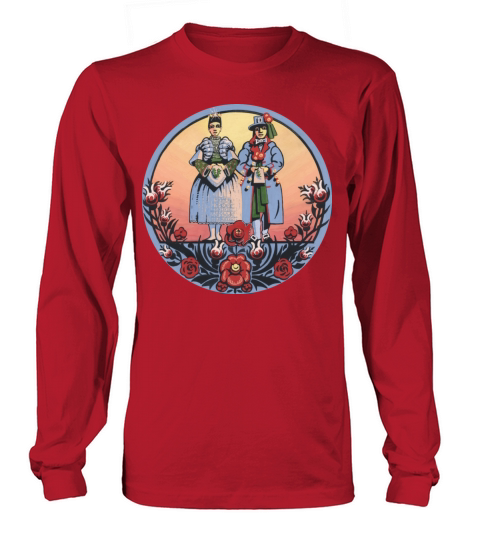 Sorbian wendish folklore - couple Long sleeved Unisex