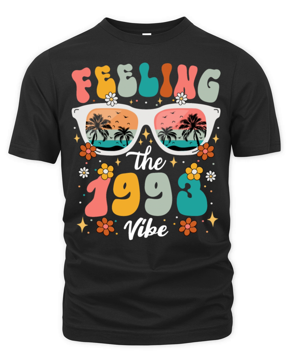 Happy 30 Years Woman Colorful 1993 30th Birthday Organic Unisex T-shirt