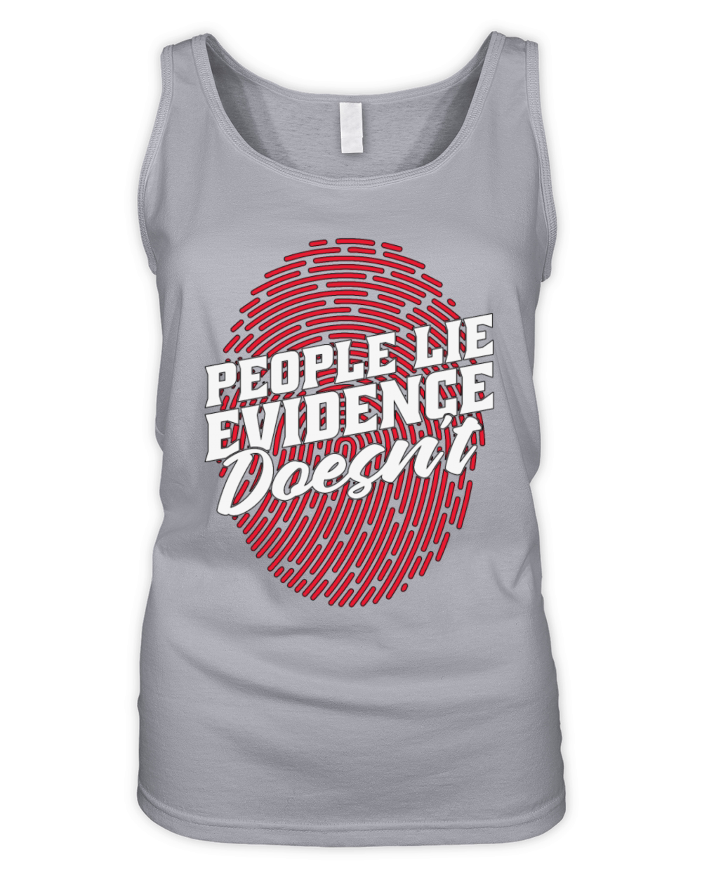 Forensic Science People Lie Evidence Fingerprint Organic Women's Tank Top
