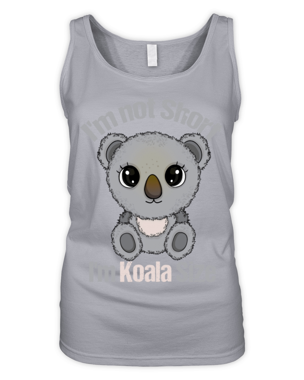 Koala Lover Gift Women Funny Short People Koala Organic Women's Tank Top