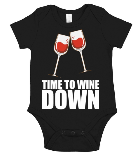 Drinking Wine Party Short Sleeve Baby One-Piece