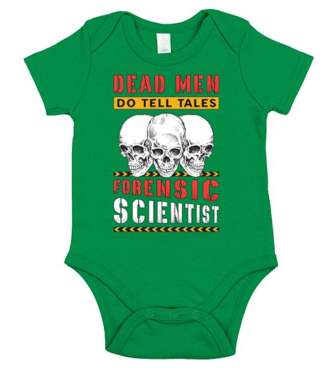 Forensic Science Dead Men Do Tell Tales Forensics Short Sleeve Baby One-Piece