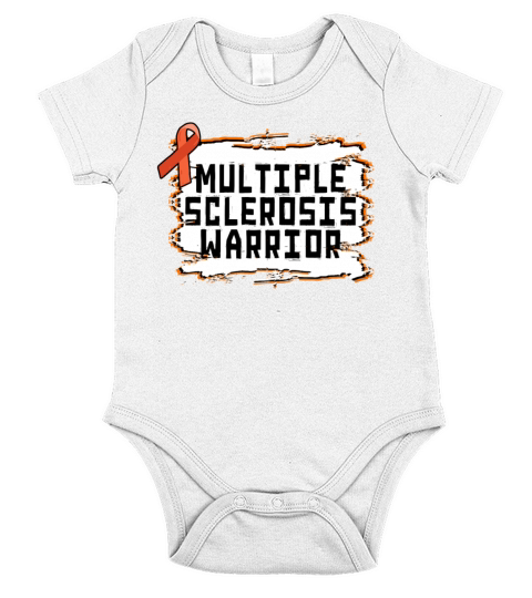 Multiple Sclerosis Warrior Short Sleeve Baby One-Piece