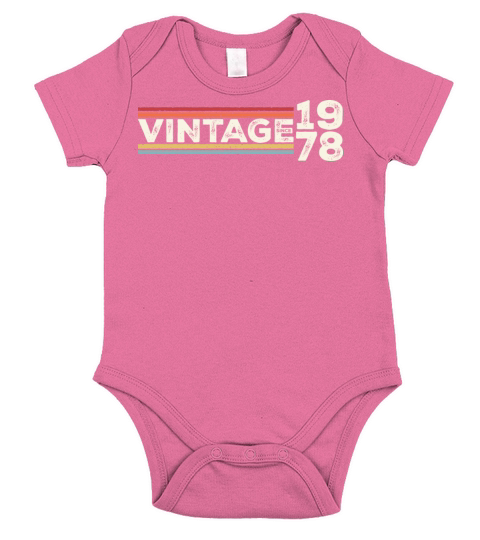 Vintage 1978 Gifts Legend for 45 Years Old - 45th Short Sleeve Baby One-Piece