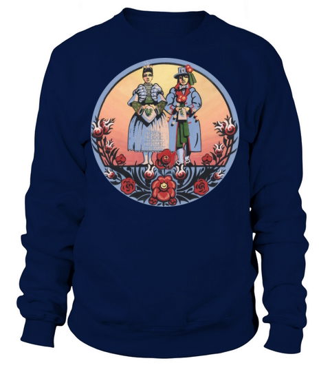 Sorbian wendish folklore - couple Sweatshirt Unisex