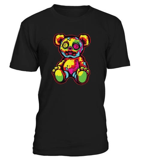 Horror Scary Bear Halloween Midnight Mischief T-Shirt Unisex