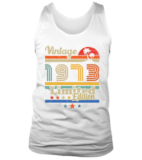 50th birthday december 1973 vintage 1973 Tank Top Unisex