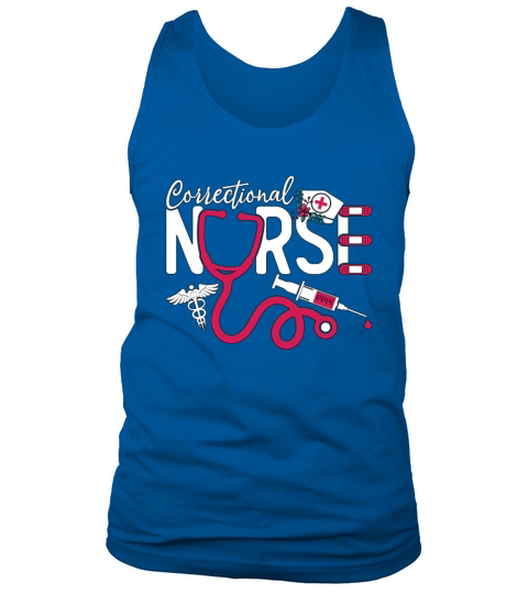 Correctional Nurse Thin Silver Line Prison Nurse Tank Top Unisex