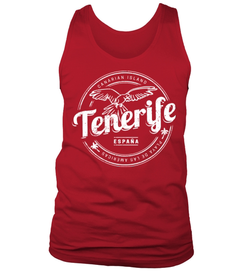 Tenerife and Parrot Canary Islands Spain Vintage Tank Top Unisex