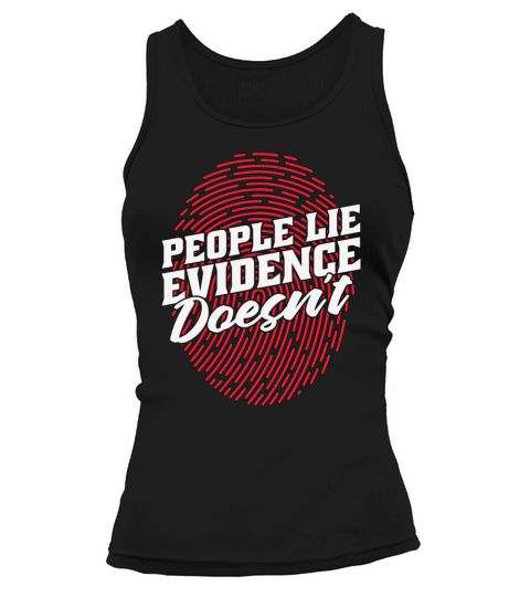 Forensic Science People Lie Evidence Fingerprint Tank top Woman