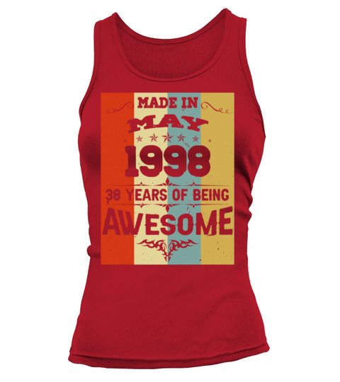 May 1998 Vintage Birthday Present Tank top Woman
