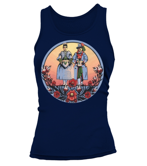 Sorbian wendish folklore - couple Tank top Woman